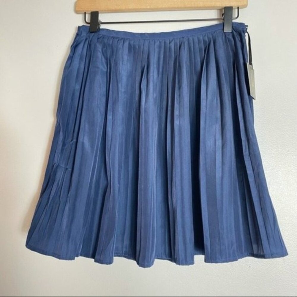 Jack By BB Dakota Navy Pleated Skirt
